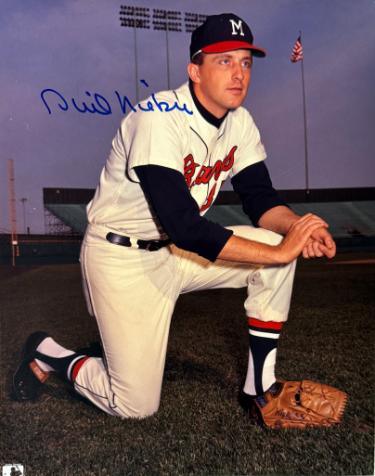 Phil Niekro Autographed Atlanta Braves MLB Licensed 8x10 Photo- Tuff Stuff COA-Powers Sports Memorabilia
