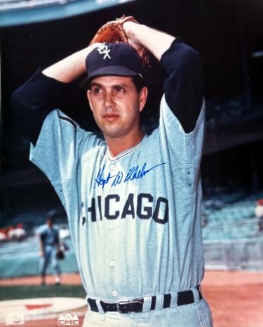 Hoyt Wilhelm Autographed Chicago White Sox 8x10 Photo- COA/Show Ticket-Powers Sports Memorabilia