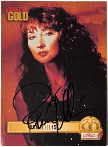 Pam Tillis Autographed 1993 Sterling Country Gold CMA 35TH Anniversary On Card Auto #90 (Country Music Artist/Singer)-Powers Sports Memorabilia
