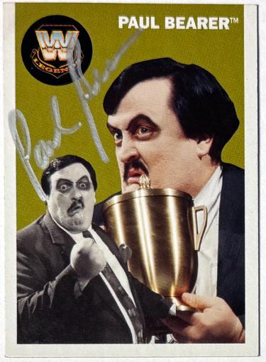 Paul Bearer Autographed 2006 Topps Heritage WWE WWF On Card Auto Trading Card #74 ?Çô COA (Mgr The Undertaker/Funeral Parlor)-Powers Sports Memorabilia