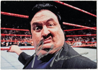 Paul Bearer Autographed 1999 Comic Images WWF SmackDown On Card Auto #38?Çô COA (Mgr The Undertaker/Funeral Parlor/WWE)-Powers Sports Memorabilia