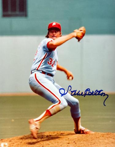 Steve Carlton Autographed Philadelphia Phillies MLB Licensed 8x10 Photo- Tuff Stuff COA/Show Ticket-Powers Sports Memorabilia