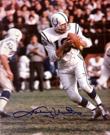 Johnny Unitas Autographed Baltimore Colts NFL Licensed 8x10 Photo- NFL Alumni, Inc. LOA (HOF)-Powers Sports Memorabilia