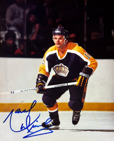 Marcel Dionne Autographed Los Angeles Kings 8x10 Photo imperfect- COA (HOF)-Powers Sports Memorabilia