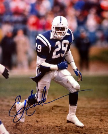 Eric Dickerson Autographed Indianapolis Colts 8x10 Photo minor dings- NFL Alumni LOA (HOF)-Powers Sports Memorabilia