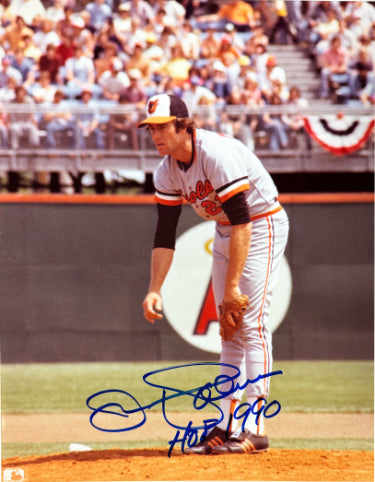 Jim Palmer Autographed Baltimore Orioles MLB Licensed 8x10 Photo HOF 1990 minor dings- Tuff Stuff COA-Powers Sports Memorabilia