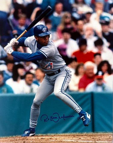 Roberto Alomar Autographed Toronto Blue Jays 8x10 Photo minor dings- Tuff Stuff COA (HOF/10GG)-Powers Sports Memorabilia