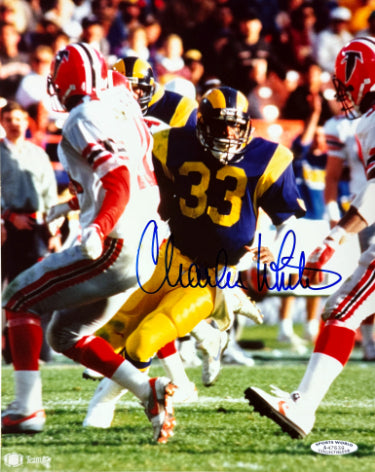 Charles White Autographed Los Angeles Rams NFL Licensed 8x10 Photo- Sports World Collectibles #A47639 (Heisman)-Powers Sports Memorabilia