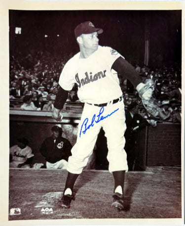 Bob Lemon Autographed Cleveland MLB Licensed 8x10 Photo minor dings- Tuff Stuff COA (HOF)-Powers Sports Memorabilia