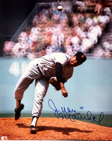 Juan Marichal Autographed San Francisco Giants MLB Licensed 8x10 Photo minor dings- COA (HOF)-Powers Sports Memorabilia