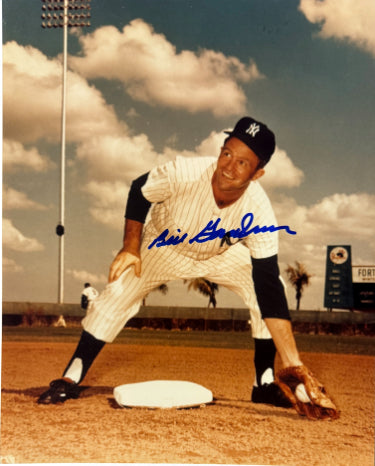 Billy Gardner Autographed New York Yankees MLB Licensed 8x10 Photo- COA (1954/1961 WS Champ)-Powers Sports Memorabilia