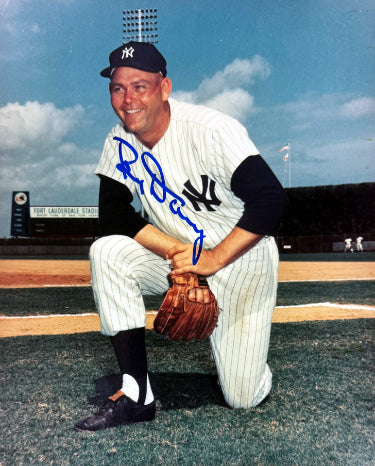Bud Daley Autographed New York Yankees 8x10 Photo- COA (2X WS Champ)-Powers Sports Memorabilia