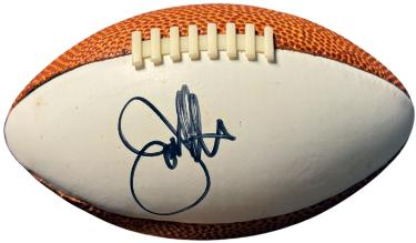 Joe Gibbs Autographed Plastic Mini Football (5.5 inch)- COA (Washington/COACH/HOF)-Powers Sports Memorabilia