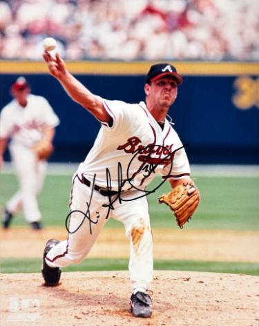 Kevin Millwood Autographed Atlanta Braves MLB Licensed 8x10 Photo #34 minor dings- Tuff Stuff COA/Show Ticket-Powers Sports Memorabilia