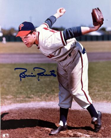 Robin Roberts Autographed Philadelphia Phillies MLB Licensed 8x10 Photo minor dings- COA (HOF) - CTBL_043597-Powers Sports Memorabilia