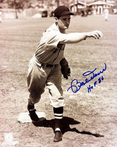 Bobby Doerr Autographed Boston Red Sox MLB Licensed 8x10 Photo w/ HOF 86 minor dings- COA/Show Ticket-Powers Sports Memorabilia