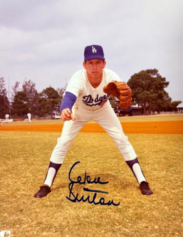 Don Sutton Autographed Los Angeles Dodgers MLB Licensed 8x10 Photo minor dings- Tuff Stuff COA (HOF)-Powers Sports Memorabilia