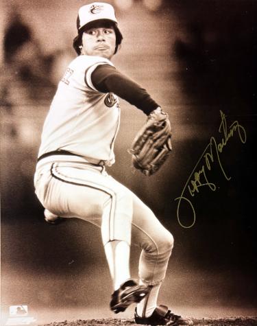 Tippy Martinez Autographed Baltimore Orioles MLB Licensed 8x10 Photo minor dings- COA/Show Ticket-Powers Sports Memorabilia