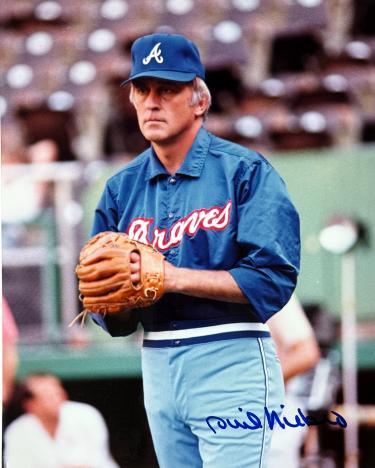 Phil Niekro Autographed Atlanta Braves 8x10 Photo minor dings - Tuff Stuff COA (HOF)-Powers Sports Memorabilia