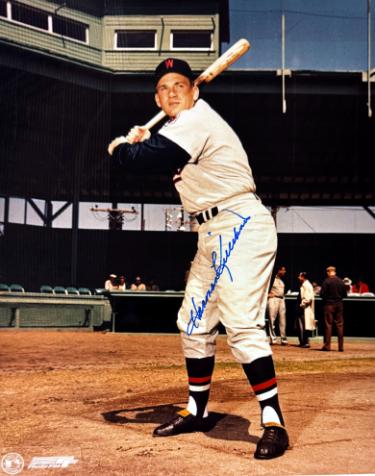 Harmon Killebrew Autographed Washington Senators MLB 8x10 Photo minor dings- COA (HOF)-Powers Sports Memorabilia