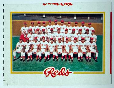 Cincinnati Reds Team 1978 Topps Uncut Partial Panel Card #526 (Big Red Machine- Rose/Bench/Perez/Morgan)-Powers Sports Memorabilia