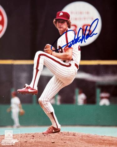 Dickie Noles Autographed Philadelphia Phillies MLB Licensed 8x10 Photo minor dings- COA-Powers Sports Memorabilia