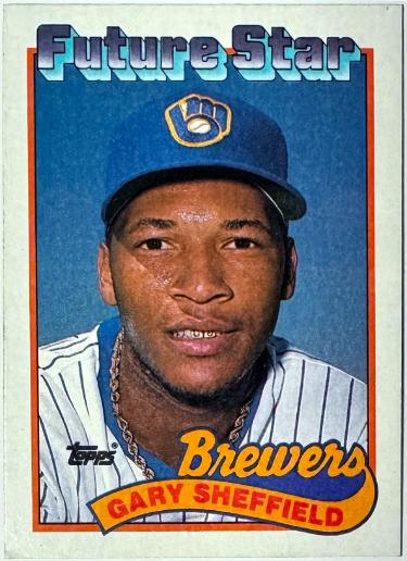 Gary Sheffield 1989 Topps Future Star Rookie Card (RC) #343- Lot of 25 (Milwaukee Brewers)-Powers Sports Memorabilia