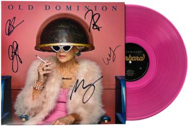 Old Dominion Band Autographed 2025 Barbara Album Blush Pink Vinyl Record LP ?Çô COA Matthew Ramsey/Rosen/Sellers/Sprung/Tursi - CTBL_043734-Powers Sports Memorabilia