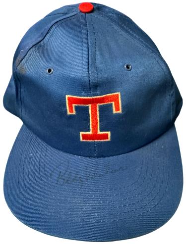 Bobby Valentine Autographed Texas Rangers SnapBack Vintage Cap Hat MLB/Gatorade Logo Light signature- COA-Powers Sports Memorabilia