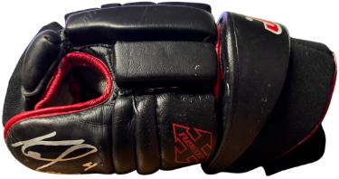 Keith Carney Autographed NHL Cooper 3D Flex Right Game Used/Worn Hockey Glove #4- COA-Powers Sports Memorabilia
