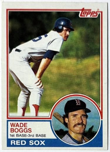 Wade Boggs 1983 Topps Rookie Card (RC) #498 (Boston Red Sox/HOF)-Powers Sports Memorabilia