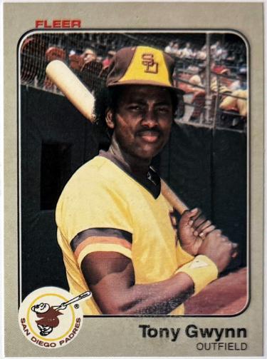 Tony Gwynn 1983 Fleer Rookie Card (RC) #360 (San Diego Padres/HOF)-Powers Sports Memorabilia
