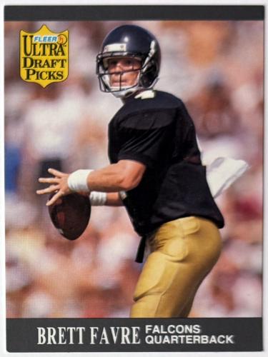 Brett Favre 1991 Fleer Ultra Rookie Card (RC) #283 (Falcons/Packers/HOF)-Powers Sports Memorabilia
