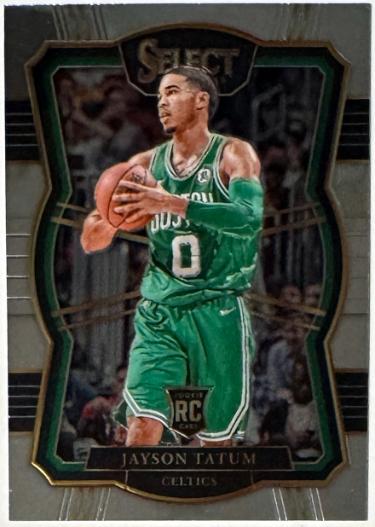 Jayson Tatum 2017-18 Panini Select Premier Level Rookie Card (RC) #166 (Boston Celtics)-Powers Sports Memorabilia