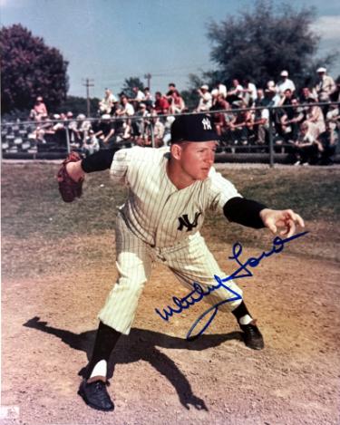Whitey Ford Autographed New York Yankees MLB Licensed 8x10 Photo minor dings- COA (HOF/6X WS Champ)-Powers Sports Memorabilia