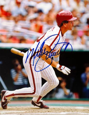 Mike Schmidt Autographed Philadelphia Phillies MLB Licensed 8x10 Photo- Ken Goldin, The Score Board, Inc COA (HOF)-Powers Sports Memorabilia