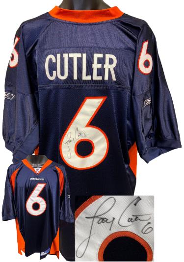 Jay Cutler Autographed Denver Broncos Reebok Official On Field Jersey/Size 56/2XL- COA-Powers Sports Memorabilia