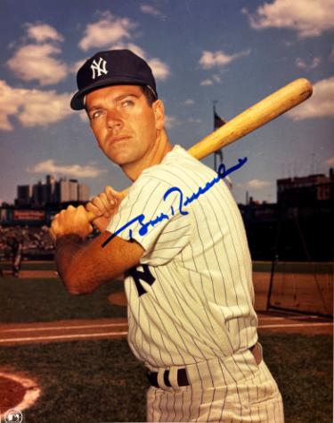 Bobby Richardson Autographed New York Yankees MLB Licensed 8x10 Photo minor dings- COA - CTBL_043828-Powers Sports Memorabilia