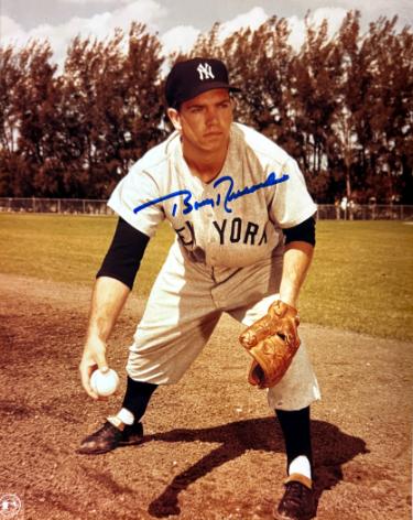 Bobby Richardson Autographed New York Yankees MLB 8x10 Photo minor dings- COA-Powers Sports Memorabilia