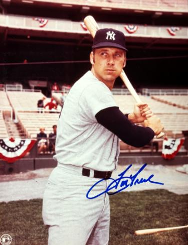Tom Tresh Autographed New York Yankees MLB Licensed 8x10 Photo minor dings- COA (62 AL ROY) - CTBL_043830-Powers Sports Memorabilia