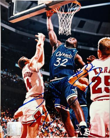 Shaquille O'Neal Autographed Orlando Magic NBA Licensed 8x10 Photo- The Score Board COA (HOF) - CTBL_043840-Powers Sports Memorabilia