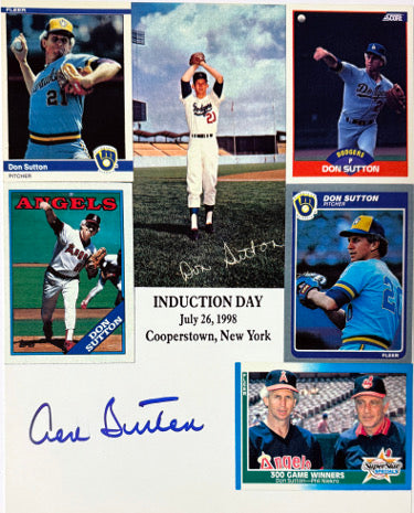 Don Sutton Autographed HOF Induction Day Collage 8x10 Photo- COA (Los Angeles Dodgers/Houston Astros)-Powers Sports Memorabilia