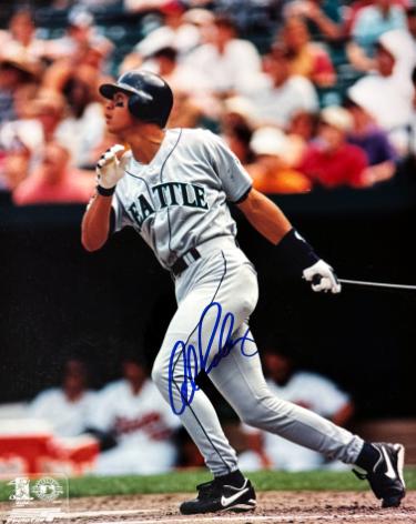 Alex Rodriguez Autographed Seattle Mariners MLB 8x10 Photo minor dings- - A.A.U Certified (Authentics Autographs Unlimited/3X AL MVP)-Powers Sports Memorabilia