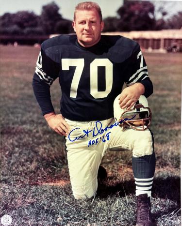 Art Donovan Autographed Baltimore Colts NFL Licensed 8x10 Photo HOF 68 minor dings- COA-Powers Sports Memorabilia