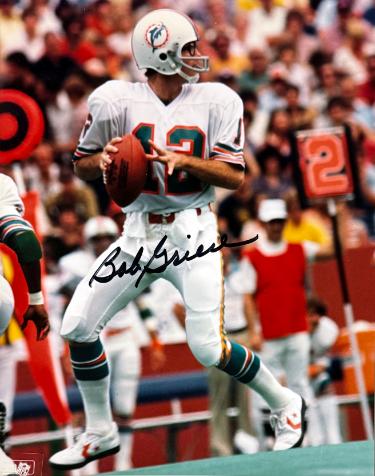 Bob Griese Autographed Miami Dolphins NFL Licensed 8x10 Photo minor dings- Tuff Stuff COA (HOF)-Powers Sports Memorabilia