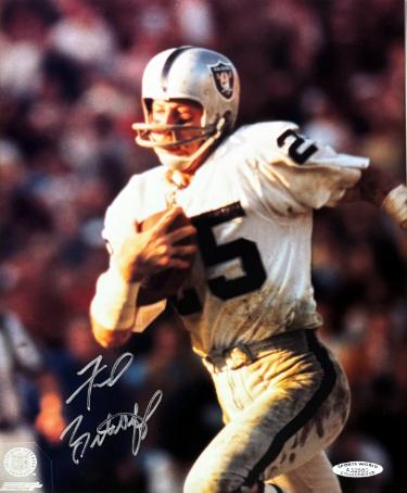 Fred Biletnikoff Autographed Oakland Raiders 8x10 Photo minor dings- Sports World COA-Powers Sports Memorabilia