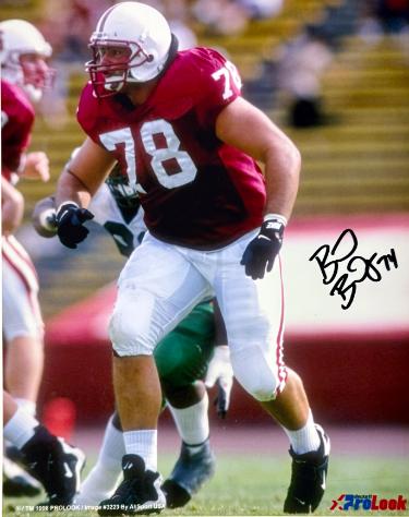 Brad Badger Autographed Stanford Cardinal Licensed 8x10 Photo minor dings #74- COA-Powers Sports Memorabilia