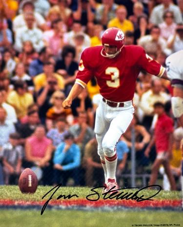 Jan Stenerud Autographed Kansas City Chiefs NFL 8x10 Photo minor dings- COA (HOF)-Powers Sports Memorabilia