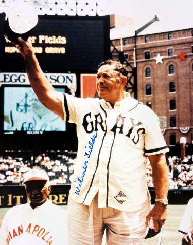 Wilmer Fields Autographed Homestead Grays Negro League 8x10 Photo- COA-Powers Sports Memorabilia