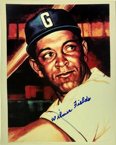 Wilmer Fields Autographed Homestead Grays Negro League 8x10 Photo minor dings- COA-Powers Sports Memorabilia